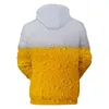 Bierdag 3D hoodie printen casual stijl kleding casual 3D-kleding voor mannen en vrouwen zelfcultivatie best verkopende comfo l220704