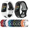 Çift Renk Örgü Nefes Kordonlu Brakik Bilek Kayışı Su Geçirmez Bileklik Spor Kadın Erkek Yumuşak Silikon Sapanlar Fitbit Şarj 5 Ücreti5 Smart Watch Band