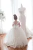 Cute White Lace Little Kids Little Girl Girl Dresses Princess Jewel Neck Tulle Applique