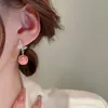 Baumeln Kronleuchter Schöne Rosa Opal Schmetterling Tropfen Ohrringe 2022 Neue Koreanische Stil Schmuck Für Frauen