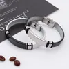 S3140 Fashion Jewelry Titanium Steel Bracelets Men Silicone Stainless Steel Mesh Bracelet