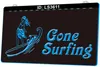 LS3611 FONDO SILHO DE LUZ DE SURFING LED 3D Varejo por atacado de gravação