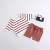 Ensembles de vêtements bébé filles garçons ensemble pulls en tricot shorts vêtements de laine tricotés costume évider né enfant en bas âge vêtements à manches longues vêtements