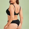 Beauwear Sexy Lace thong set for women plus size string 85D-110D full cup ultra thin underwear femme lingerie 220513