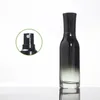 Emballage Vide Gradient Black Bottle Back Lotion Pompe de presse spary avec bouchon Portable Rechargeable Contage d'emballage cosmétique 40 ml 100 ml 120 ml