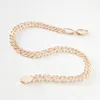 Kedjor Fashion Men Necklace Chain Trendy Rose 585 Gold Color Jewelry Link 48cm Long Giftchains