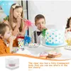 Emballage cadeau 12 pièces boîtes à gâteaux transparentes emballage en plastique pour animaux de compagnie pour boulangerie PartyGift