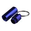 Keychains Multifunctional Key Chain Outdoor Aluminum Alloy Bottle Keychain Hanging Mini Waterproof Small Pot Emergency MedicineKeychains Fie