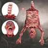 Horror Halloween Ghost Decoration Toys Creepy Scary Prop Party Ornament Bloody Body hanging Ghoul Haunted House Bar Y201006