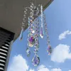 HD ljuskrona vind chimes ab beläggning kristall prismor hängande suncatcher regnbåge chaser fönster gardiner hängande heminredning gåvor 220407