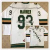 Nik1 London Knights # 93 Mitch Marner vert Blanc Noir Hockey Jersey Broderie Cousue Personnalisez n'importe quel numéro et nom Maillots