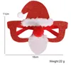 Детские рождественские очки 2023 Снеговик Санта -Клаус.
