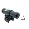 Mirino laser tattico verde / rosso da 5 mw Binario da 11 mm 20 mm adatto per cannocchiale da fucile a pistola Interruttore a pulsante on / off