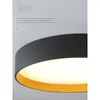 Tavan Işıkları Basit Modern Yatak Odası Lamba Tasarımcısı2022 İskandinav Ahşap Tahıl Yuvarlak Master Oda Çalışma Lampceing