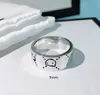 Schädel Straße Titan Stahl Band Ring Mode Paar Party Hochzeit Männer und Frauen Schmuck Punk Ringe Geschenk mit Box278a