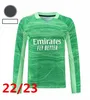 Maglie da calcio a maniche lunghe BENZEMA CAMAVINGA VALVERDE RODRYGO COURTOIS Portiere ASENSIO MARCELO MODRIC HAZARD REAL TCHOUAMENI Kit maglia da calcio ALABA