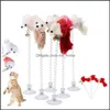 Cat Toys Supplies Pet Home Garden Ll Funny Swing Spring Mice Mouse With Suction Cup Interactivefurry Colorf Dhgew