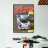 24 uur van Le Mans 1998 Poster schilderij canvas print Nordic Home Decor Wall Art Foto voor woonkamer frameless