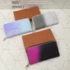 Designer Zipper Mens Wallet Evening Påsar Mynt Purse Printing dragkedja Koppling plånböcker med Box272d