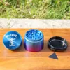 pipe 56mm conical aluminum alloy grinder 4-layer color gradient metal smoke grinder