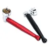 93MM Flexible Metal Hand Smoking Pipe with Metal Bowl for Dry Herb Smoke Accessories Wholesale Mix Color