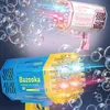 Bubble Gun Rocket 69 fori bolle di sapone forma macchina soffiatore automatico con giocattoli leggeri per bambini bambini ragazzi regalo 220707