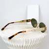 Дизайнерские солнцезащитные очки для женщин Металлический каркас Триумфальная арка Логотип Минималистский овальный дизайн CL4323 Модные солнцезащитные очки Lisa Same Style Мужчины Высочайшее качество