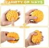 Burger Stress 3D Squishy Hamburger Toys Decompression Silicone Squeeze Ball Fidget Sensory Toy 220628