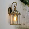 Açık duvar ışıkları antika su geçirmez açık lambalar balkon avlu lambası villa kapı aydınlatma dış aparatlar halka açık tuvalet2935