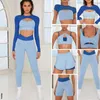 Women Sport Outfits Yoga Set Fitness Gym Suits High Waist Leggings Shorts Push Up Bra Sports Set Gym Clotihing Free Collocation 220517 220517