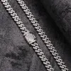 Catene piccola 6MM ghiacciata catena cubana collana bling strass dorato Miami Link per donna uomo gioielli hip hop regali Elle2257n