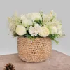 Seda artificial buquê de rosas noiva vintage segurando flores falsas acessórios para decoração de casamento em casa 220811