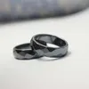 Faceted Hematite Stone Rings for Women Men, No-Magnetic Energy Rings, AAA Quality Superbly Polished,Size 6 7 8 9 10 11 12