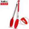 Walfos Comida Grau 100% Alimento De Silicone Tongs Cozinha Tongs Utensílio Cozinhar Tenga Tenga Prenda Acessórios Salada Servir BBQ Tools 20116