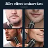 Bärbar resa Electric Shaver Rechargeble Trimmer Dry Beard Machine Kraftfull borttagning Hår USB Care Present till utanför bilen