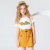 HE Hello Enjoy Abbigliamento per bambini femminili Set estivo per ragazze infantil Camicetta per bambini + pantaloncini 2PCS Suit Toddler 220507