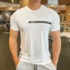 Men's T-Shirts Mens Running Sports T Shirts Gym Fitness Training Spandex Summer Stretch T-shirt Male Crossfit Bodybuilding Tee Tops Clothing