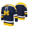 Michigan Wolverines College Hockey Jerseys Dames Jake Sliters Jersey Johnny Strauss Mann Luke Martin Pastujov Griffin Luce Custom Stitched