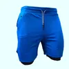 Est Shorts de course hommes 2 en 1 entraînement Shorts de sport Fitness hommes Joggers Jogging Shorts de sport d'été entraînement pantalons courts 220505