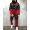 Herren-Trainingsanzüge, Herren-Jogger-Trainingsanzug, 2-teilig, Hip-Hop-Hose, Jacke, Sweatsuit, Hoodie, Sport-Set, Herren