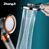 Zhangji 고압 정지 버튼 스위치 샤워 헤드 강우 물 절약 교체 가능한 필터 노즐을 목욕탕에 대 한 220401