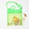 Party Seashell Beach Collecting Tote Bags Colorful Mesh Beach Bag for Kids Summer Holiday Swimming Playing Storagebag