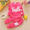 Babicolor Baby Girls Clothes Set Spring and Autumn Clothing Kids Sport Suit Cartoon Sweatshirts Pants Tracksuit Set 220509