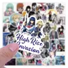 50pcs Anime High Rise Invasão Adesivo