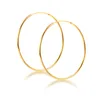 Hoop & Huggie Pendientes Aros Grandes 925 Sterling Silver Earrings For Women Circle Hoops Gold Jewelry 1.2mm Thick 50mmHoop
