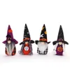 Party Supplies Halloween Gnomes Decor Home Bar Pise Table Hanging Hushållens ornament ELF Plush Tomte med Witch Hat Phjk2208