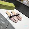 2022 Slippers Sandals Shoes Spring and Summer Style New Style Listing Oud Spring Spring Double G Square Head 35-41