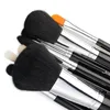 Jessup Pro 15pcs make -upborstels Set zwart/zilver cosmetisch make -up poeder foundation oogschaduw eyeliner lip borstel gereedschap schoonheid 220623