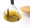 Triturador de patatas plegable, herramientas de cocina de acero inoxidable de alta resistencia, utensilio de cocina conveniente para hacer puré de patatas, verduras y frutas