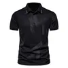 Mäns Polos Mens Oversized Black T-shirts 2022 Sommar Mode Man Brev Striped Short Sleeve Shirt Man Toppar Para Hombre